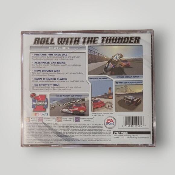 NASCAR Thunder 2003 (Sony PlayStation 1, 2002) No Manual - Picture 2 of 2